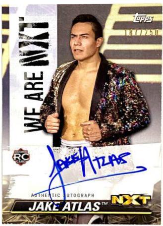 Jake Atlas #A-JA Wrestling Cards 2021 Topps WWE We Are NXT Autographs