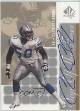 Chris Claiborne #DL Football Cards 2000 SP Authentic Sign of the Times
