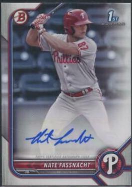 Nate Fassnacht #PPA-NF 2022 Bowman Baseball Prospect Autographs