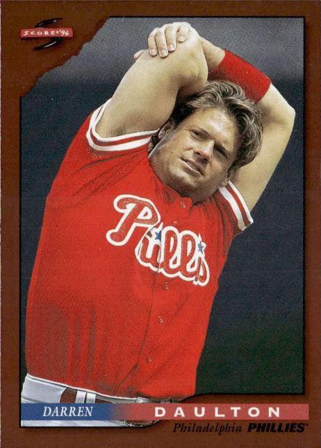 Darren Daulton #12 Baseball Cards 1996 Score Dugout Collection