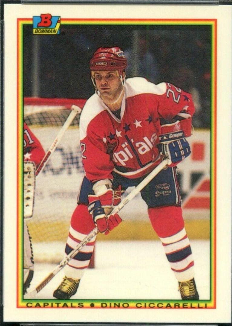 Dino Ciccarelli #69 Hockey Cards 1990 Bowman Tiffany
