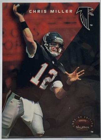 Chris Miller #22 Football Cards 1993 Skybox Premium