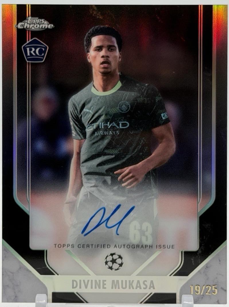Divine Mukasa #SSV-DM 2025 Topps Chrome UEFA Superior Signatures Veteran & Rookie