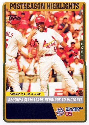Reggie Sanders #UH117 Baseball Cards 2005 Topps Updates & Highlights