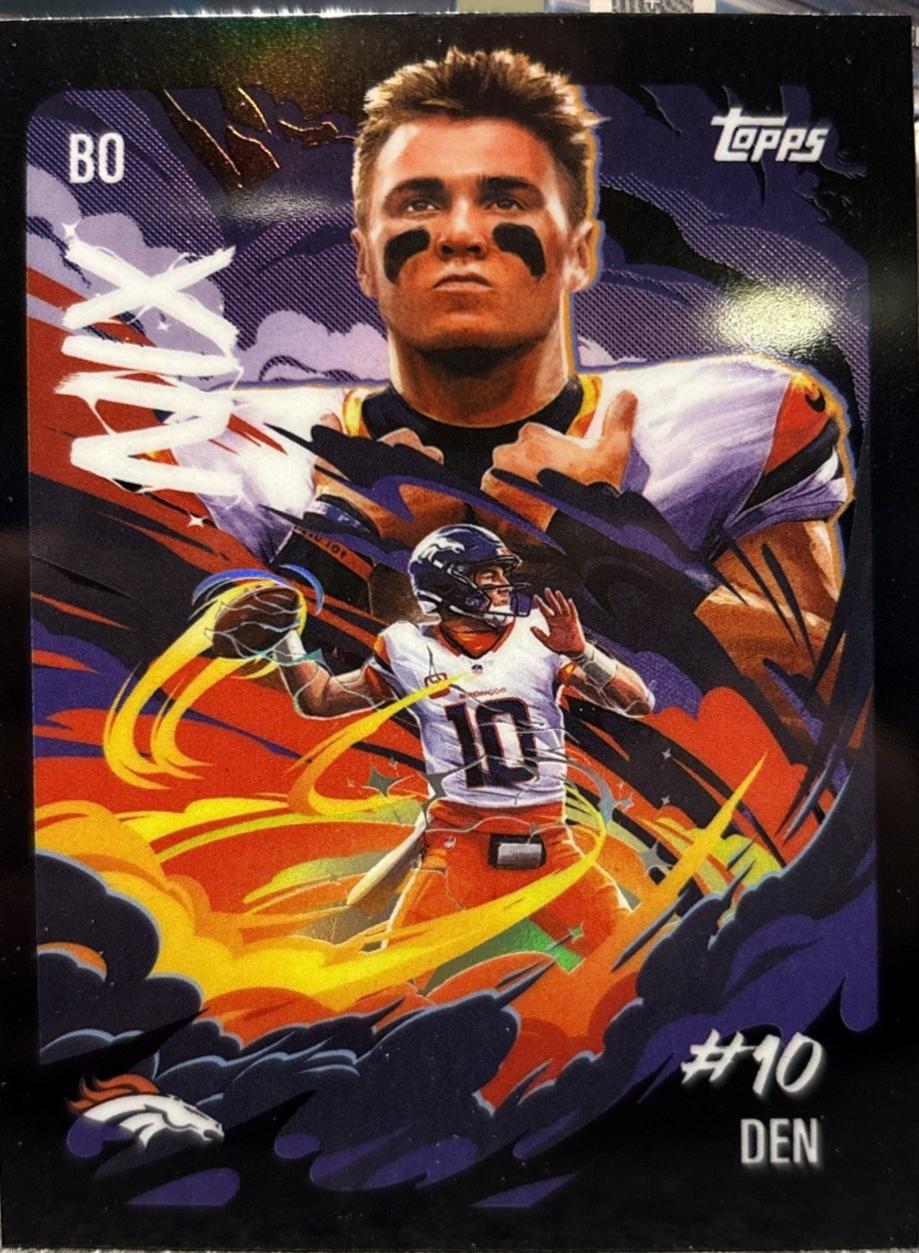 Bo Nix #UV-9 Prices | 2025 Topps Chrome Ultra Violet | Football Cards