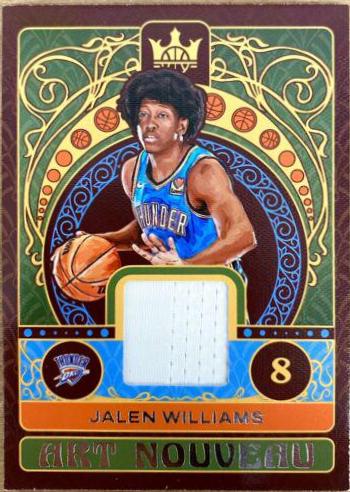 Jalen Williams #AN-JWO Basketball Cards 2022 Panini Court Kings Art Nouveau