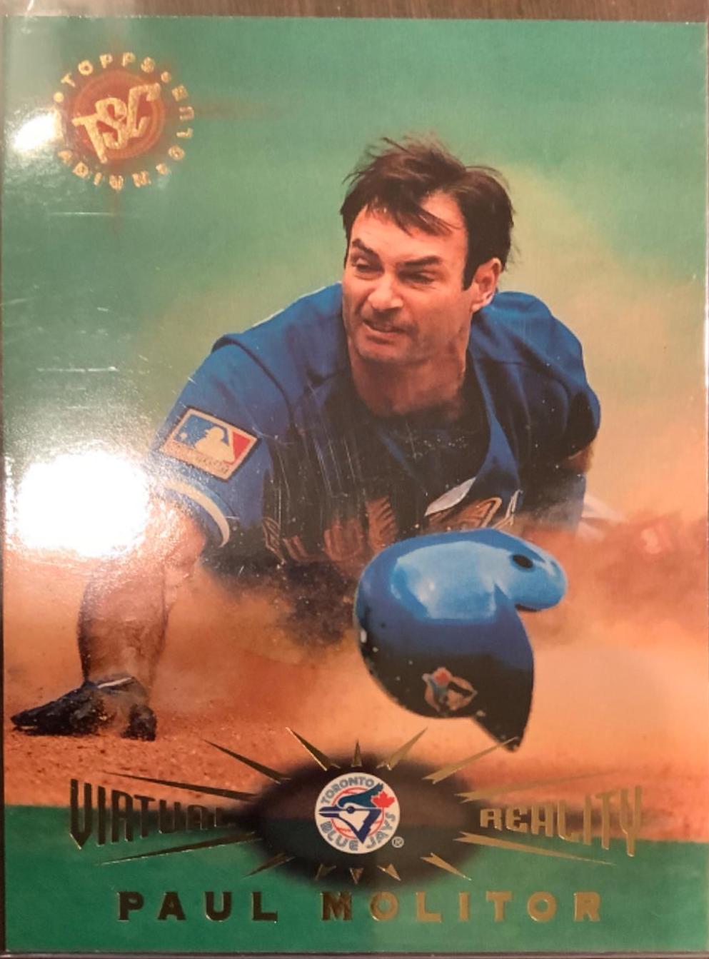 Paul Molitor #28 Baseball Cards 1995 Stadium Club Virtual Reality