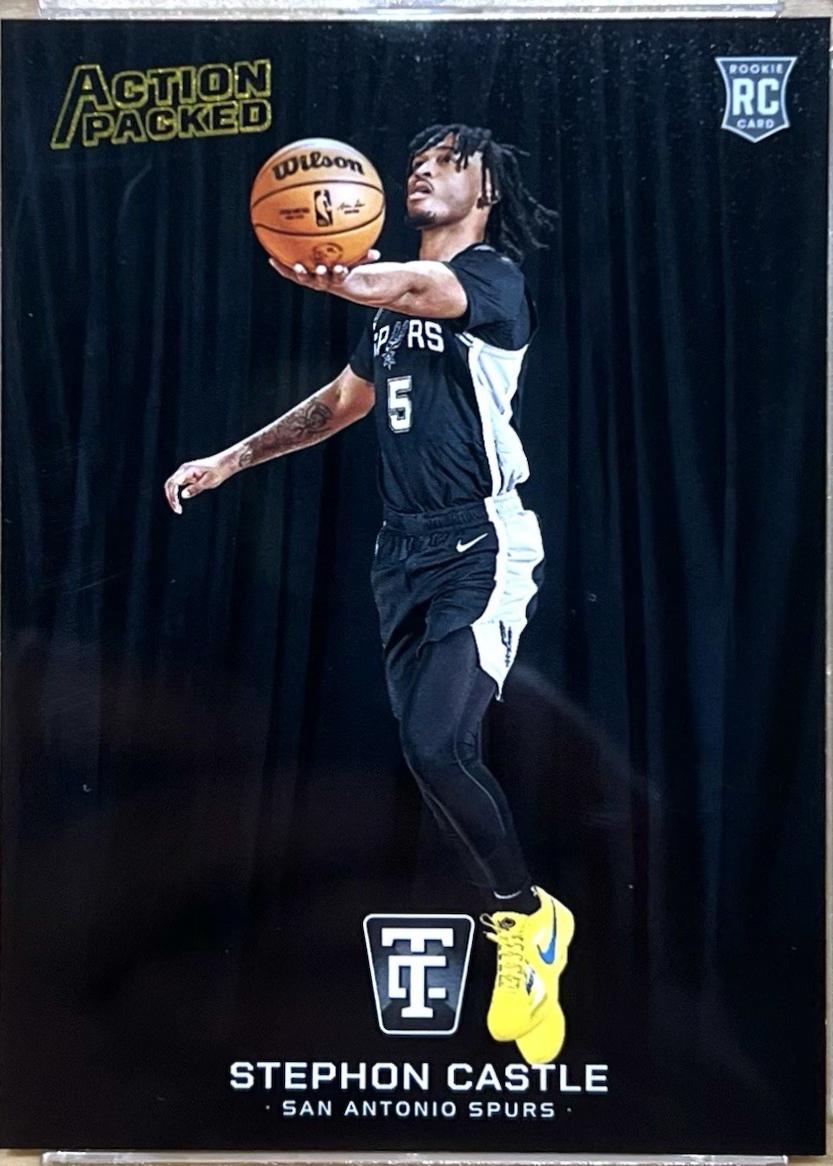Stephon Castle #18 Basketball Cards 2024 Panini Totally Certified Action Packed