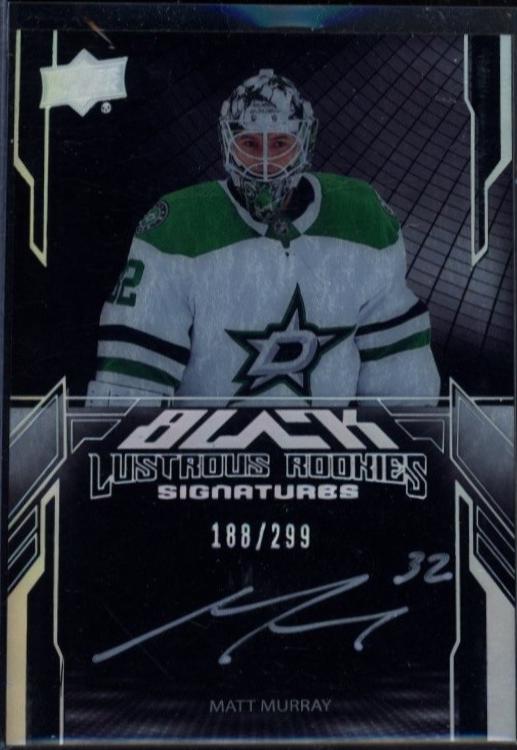 Matt Murray #LRA-MM Hockey Cards 2023 SPx UD Black Lustrous Rookie Signatures