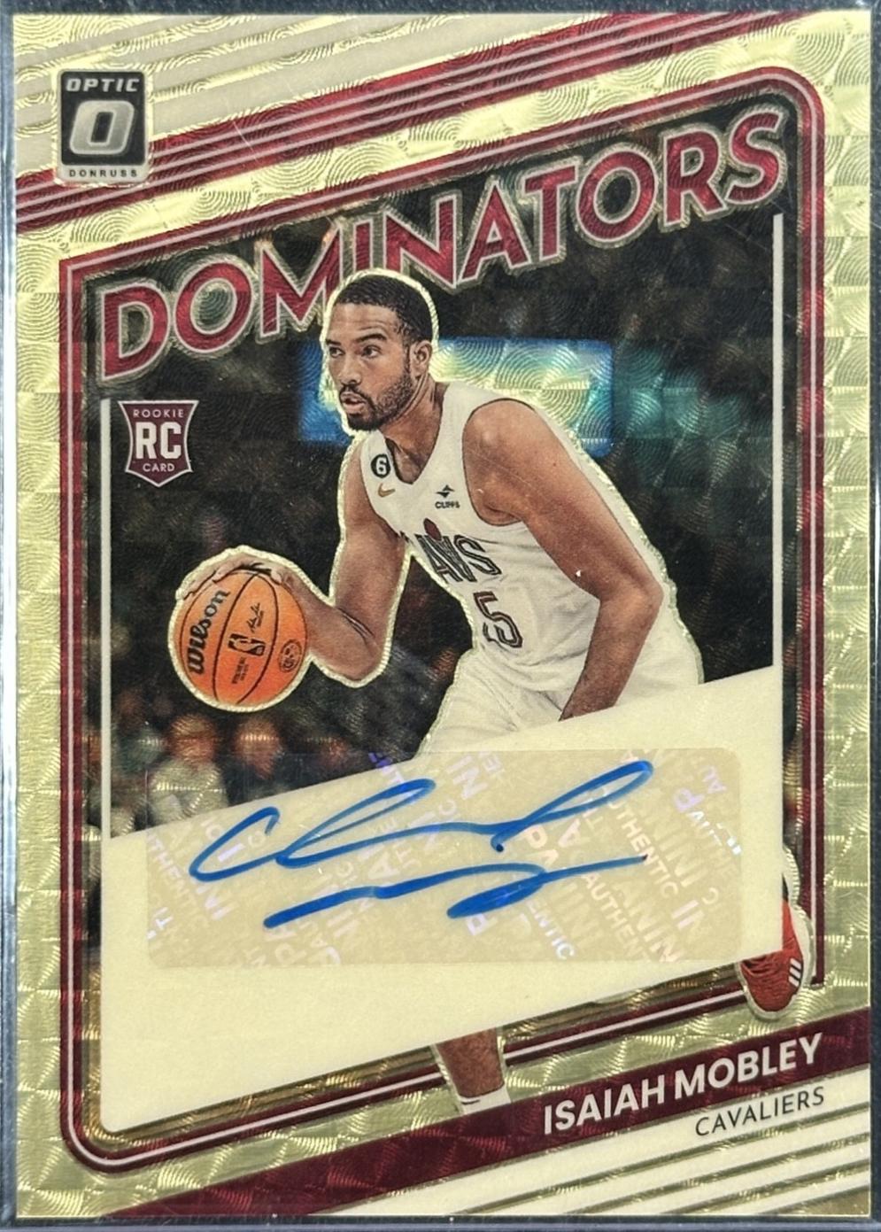 Isaiah Mobley #RDS-IMB 2022 Panini Donruss Optic Rookie Dominators Signatures Basketball