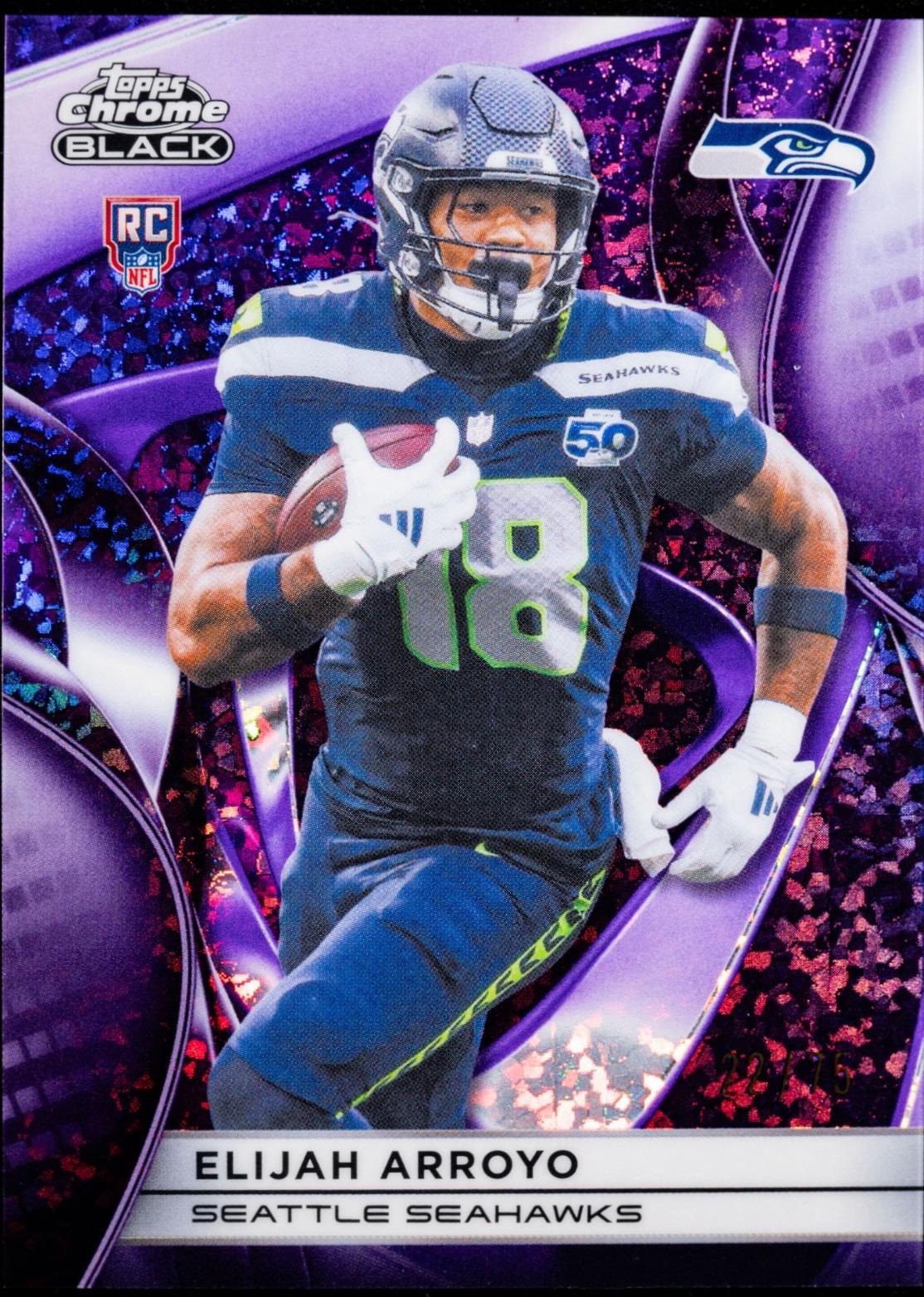2025 Topps Chrome Black Elijah Arroyo [Purple Refractor] #146 card