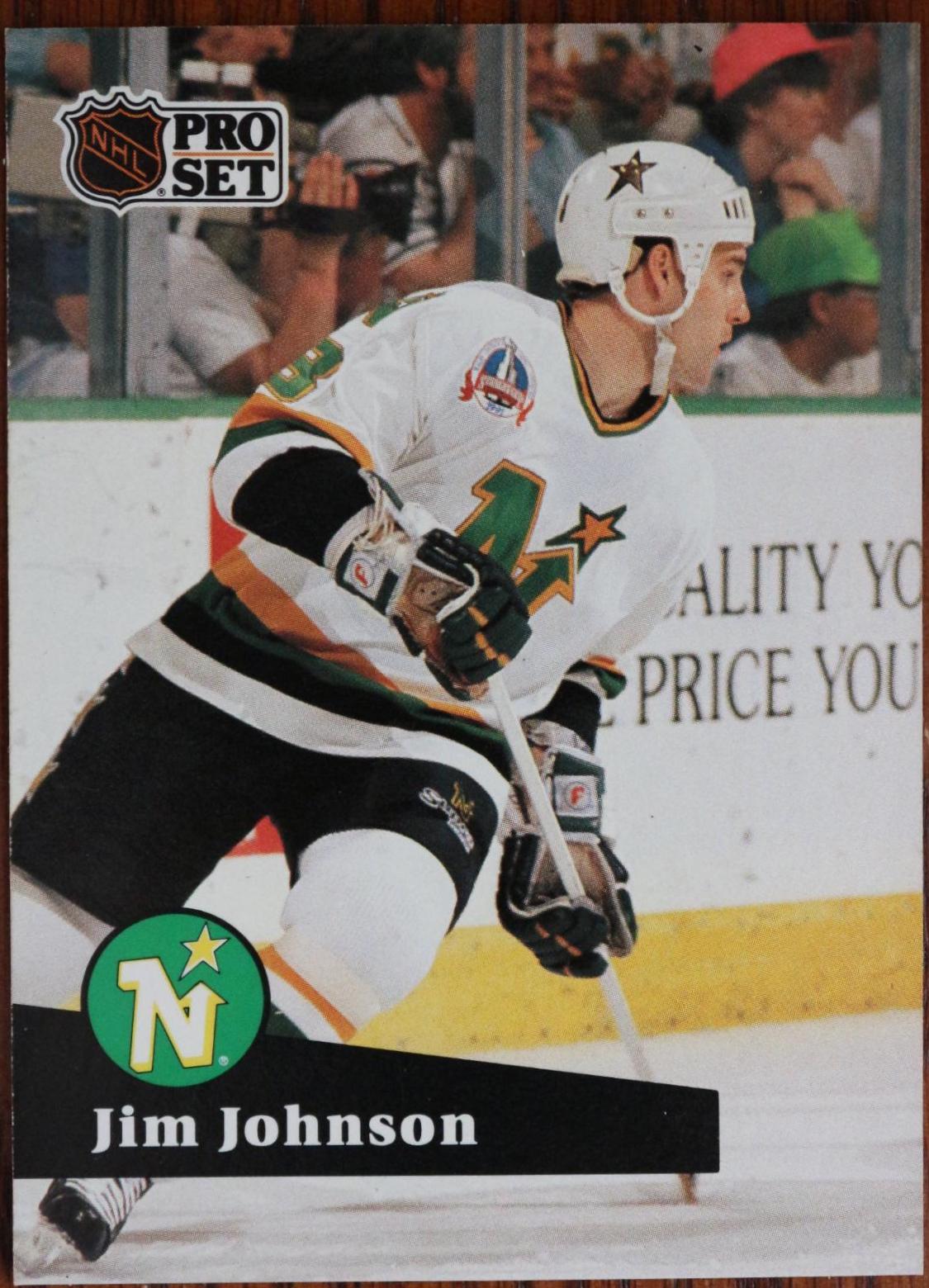 Jim Johnson #116 1991-92 Pro Set Hockey