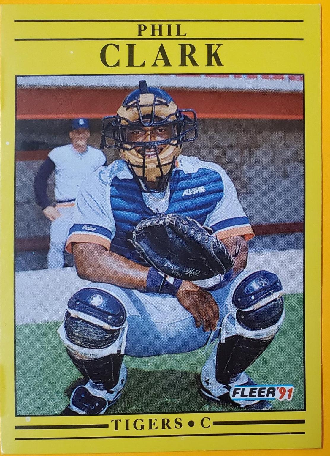 Phil Clark #332 Baseball Cards 1991 Fleer