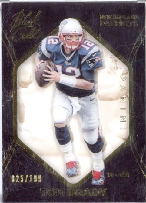 Tom Brady #7 Football Cards 2014 Panini Black Gold
