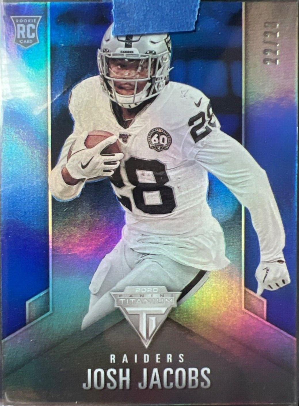 Josh Jacobs #TR4 2019 Panini Chronicles Titanium Rookie Number Football