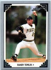 Randy Tomlin #203 Baseball Cards 1991 Leaf Prices