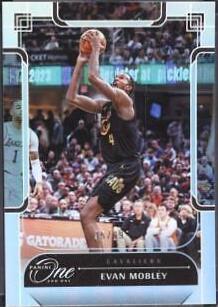 Evan Mobley #5 Basketball Cards 2023 Panini One and One