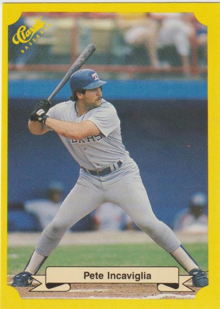Pete Incaviglia #131 1987 Classic Travel Update Baseball