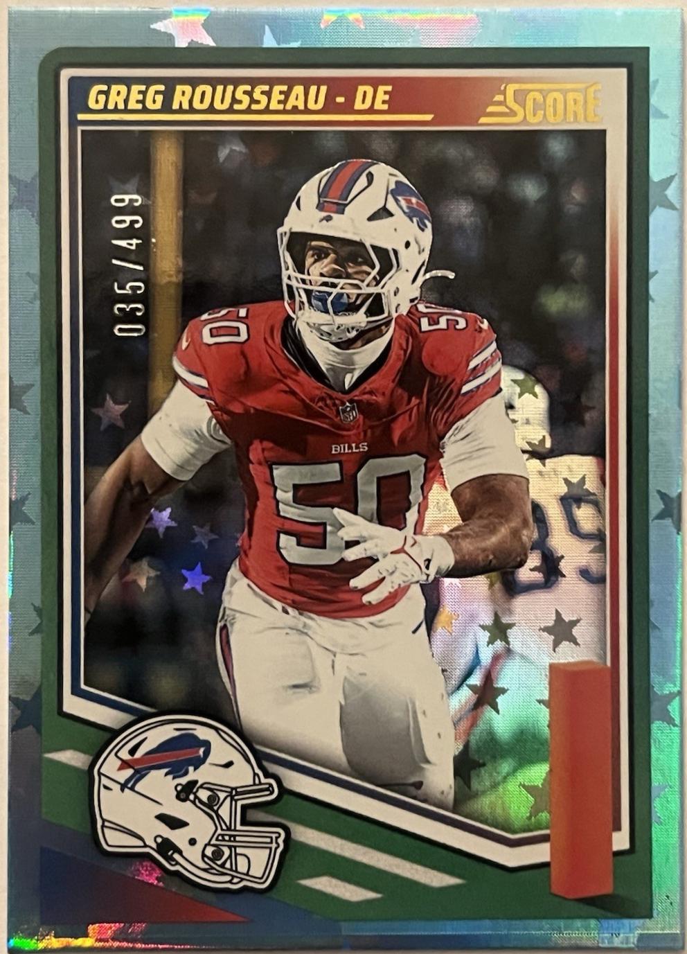 Greg Rousseau [Stars] #239 Prices | 2025 Panini Score | Football Cards