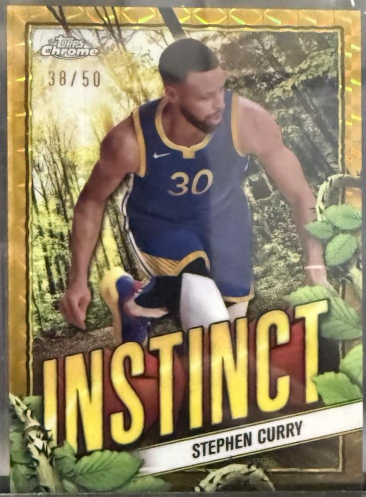 Stephen Curry [Gold Geometric Refractor] #INS-9