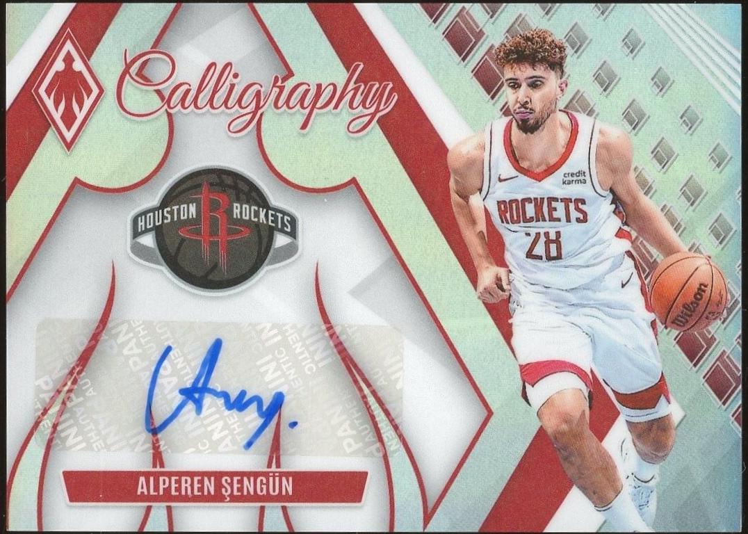 Alperen Sengun #CG-ASG Basketball Cards 2023 Panini Phoenix Calligraphy