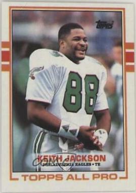 Keith Jackson #107 Football Cards 1989 Topps