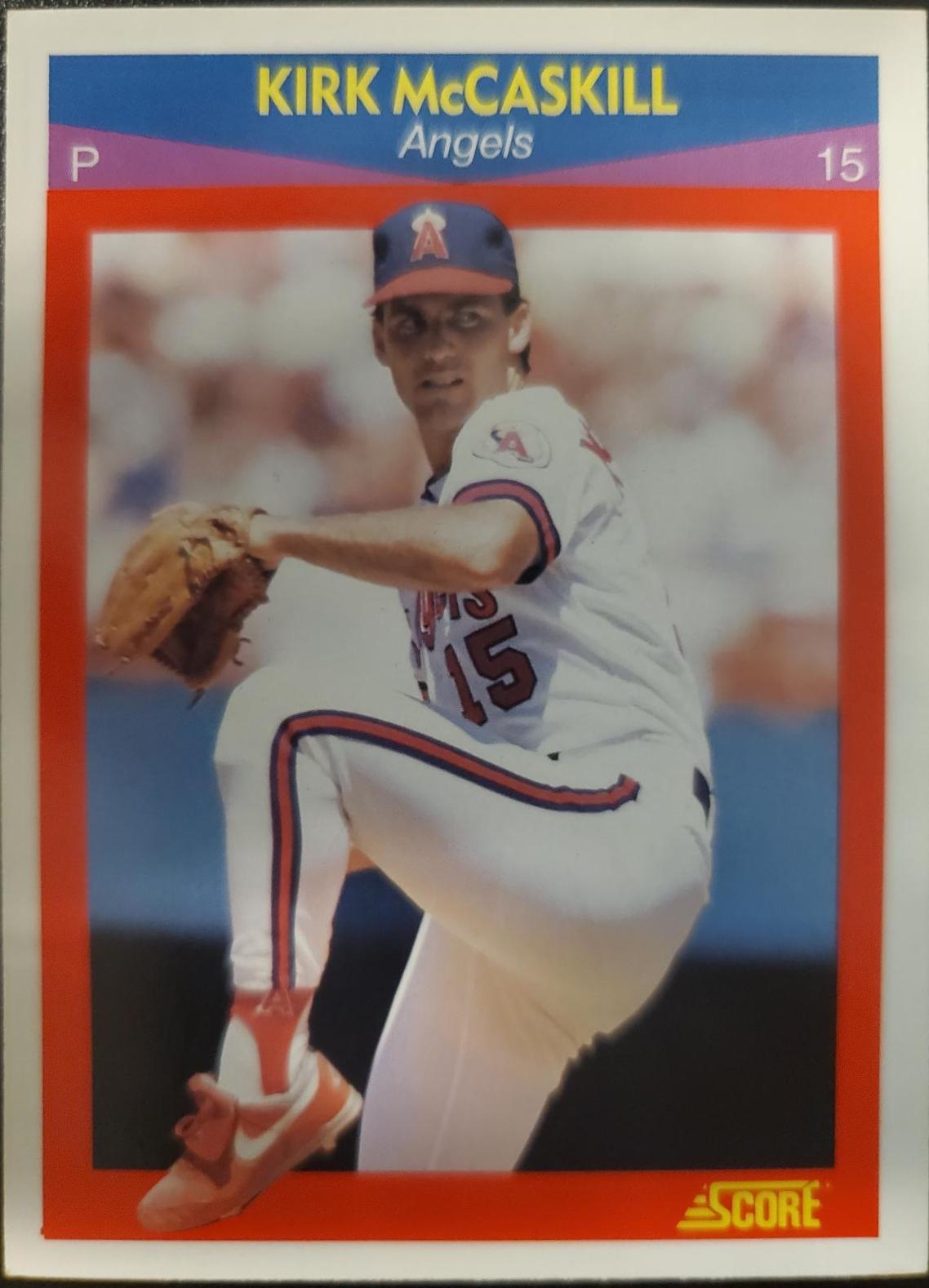 Kirk McCaskill #38 Baseball Cards 1990 Score Superstars