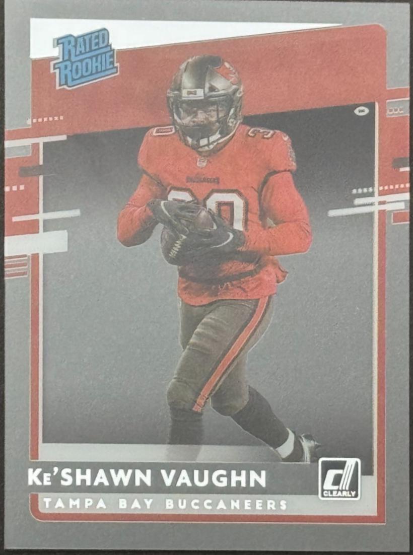 Ke'Shawn Vaughn #RR-KV Football Cards 2020 Panini Chronicles Clearly Donruss Rated Rookies