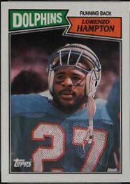 Lorenzo Hampton #234 Football Cards 1987 Topps