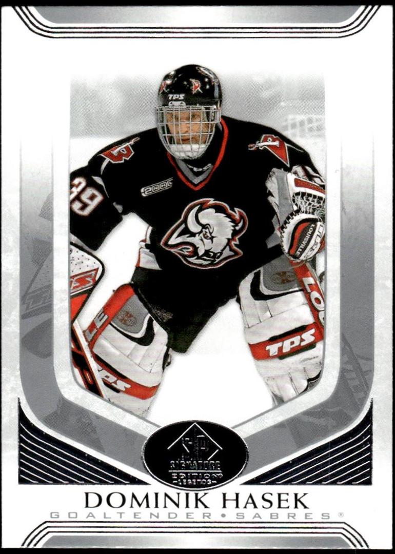 Dominik Hasek #320 Hockey Cards 2020 SP Signature Edition Legends