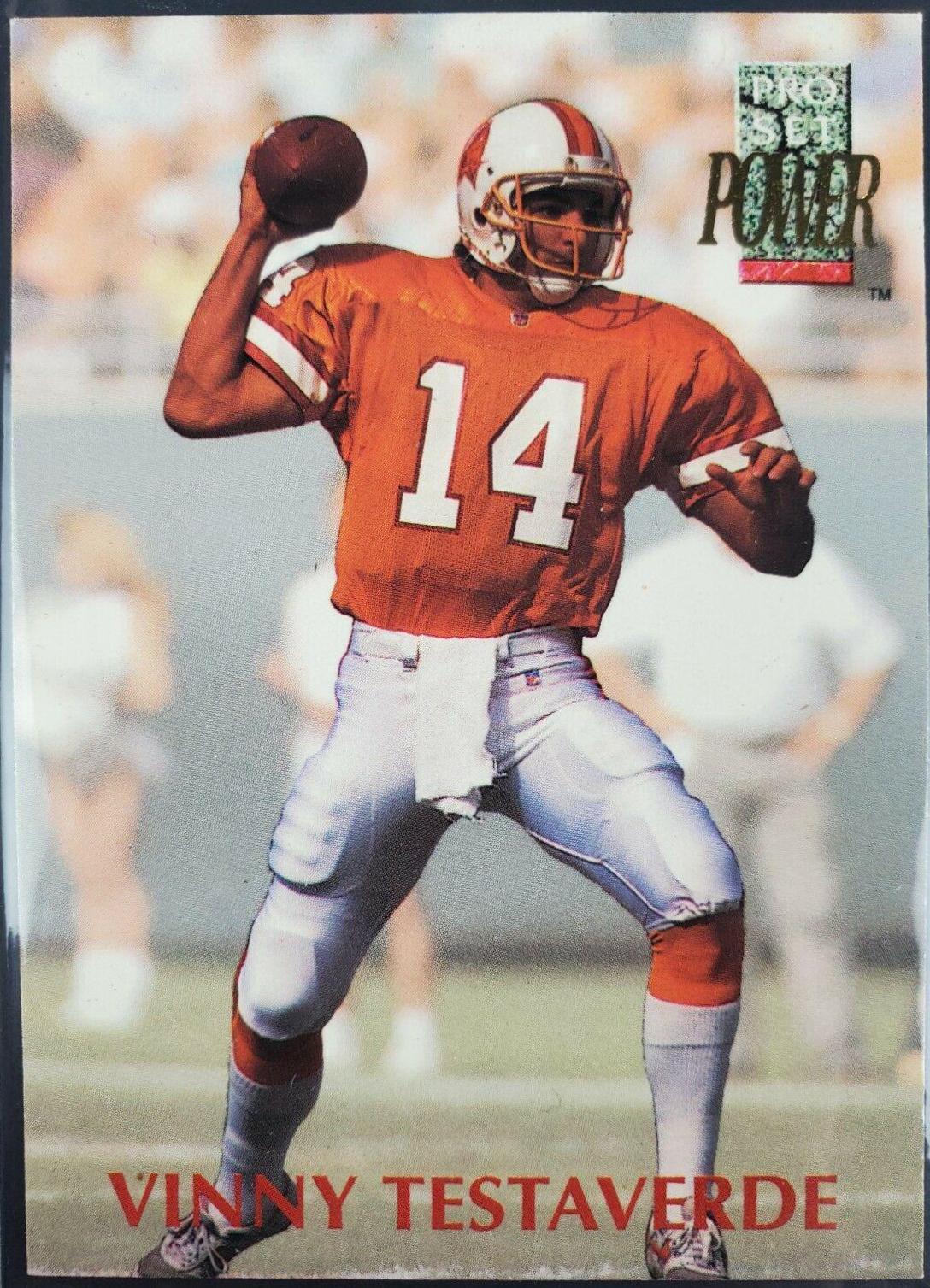 Vinny Testaverde #14 Football Cards 1992 Pro Set Power