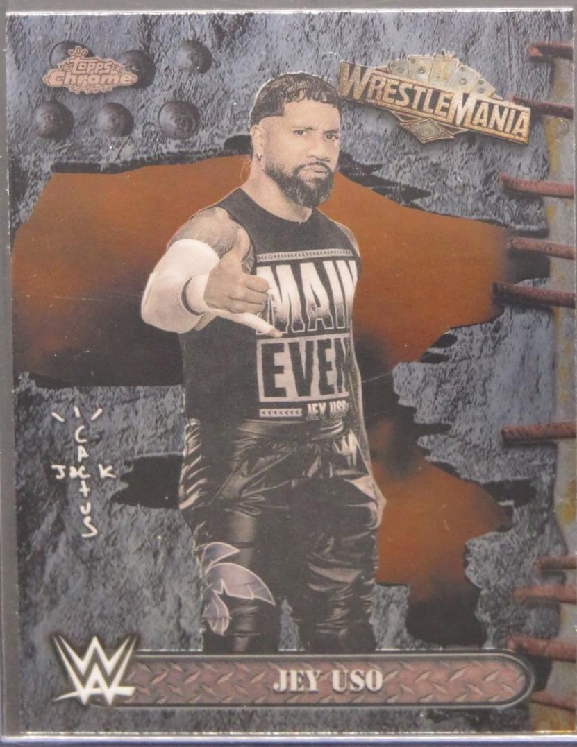 Jey Uso #3 Wrestling Cards 2025 Topps Chrome WWE Cactus Jack