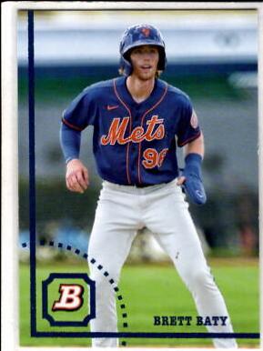 Brett Baty #BHP-114 Baseball Cards 2022 Bowman Heritage Paper Prospect