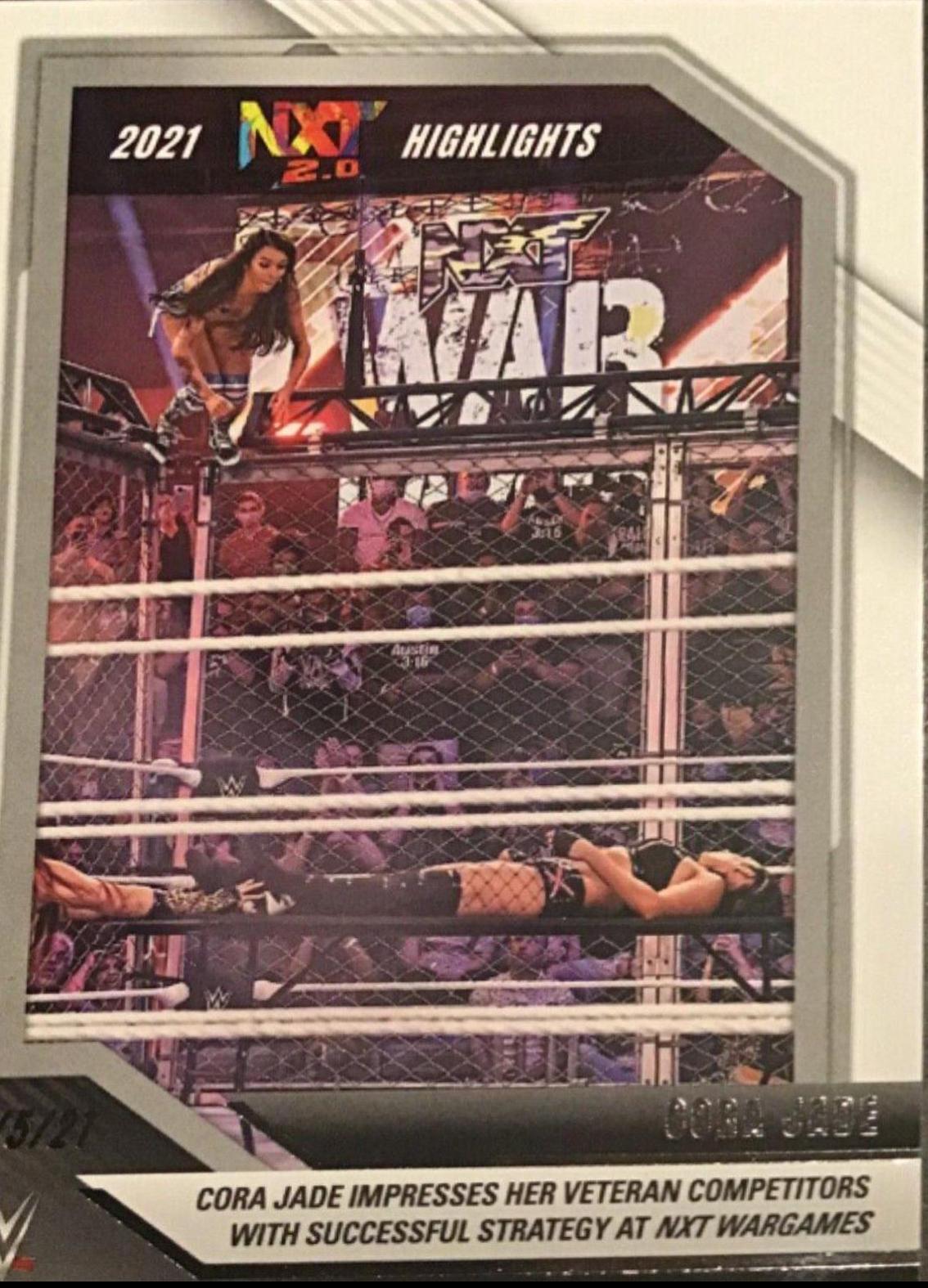 Cora Jade #37 Wrestling Cards 2022 Panini NXT WWE 2021 Highlights