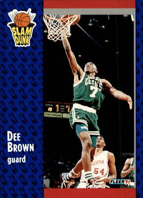 Dee Brown #228 Basketball Cards 1991 Fleer