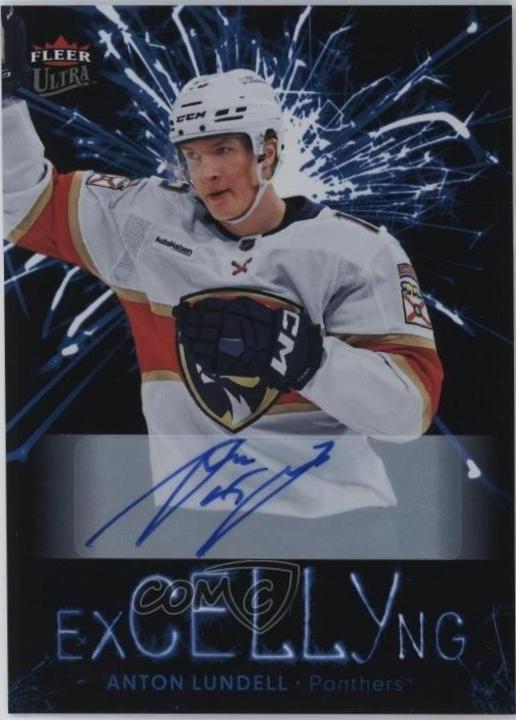 Anton Lundell #EC-22 2024 Fleer Ultra Excellyng Autograph Hockey