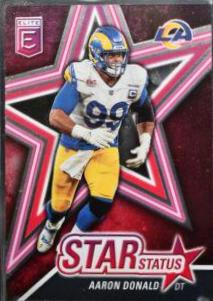 Aaron Donald #SS7 Football Cards 2022 Panini Donruss Elite Star Status