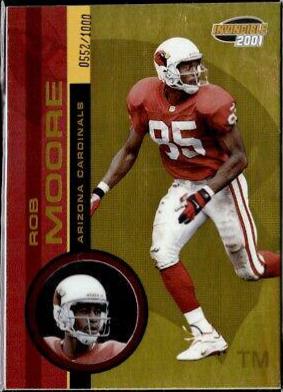 Rob Moore #4 Football Cards 2001 Pacific Invincible