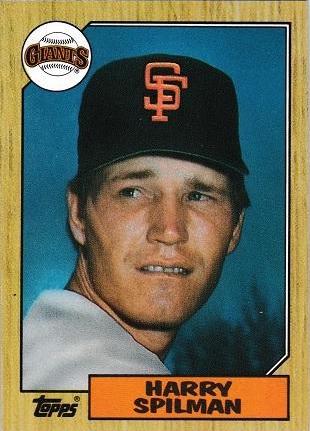 Harry Spilman #64 Baseball Cards 1987 Topps
