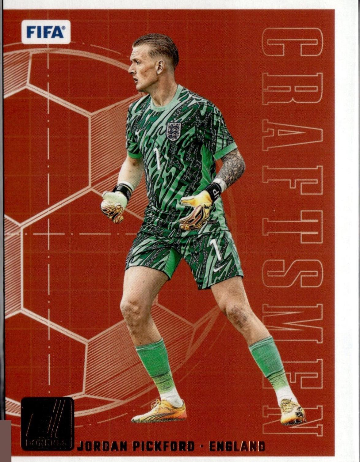 Jordan Pickford #6 Soccer Cards 2024 Panini Donruss Craftsmen