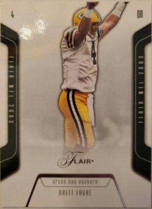 Brett Favre #4 Football Cards 2003 Flair