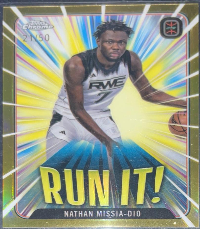 Nathan Missia-Dio #RI-9 2023 Topps Chrome Overtime Elite Run It Basketball