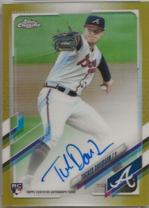 Tucker Davidson #RA-TD Baseball Cards 2021 Topps Chrome Rookie Autographs