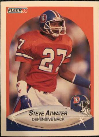 Steve Atwater #18 Football Cards 1990 Fleer