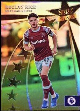 Declan Rice #2 Soccer Cards 2022 Panini Select Premier League Stars