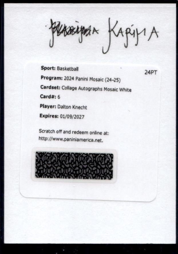 Dalton Knecht [White] #6
