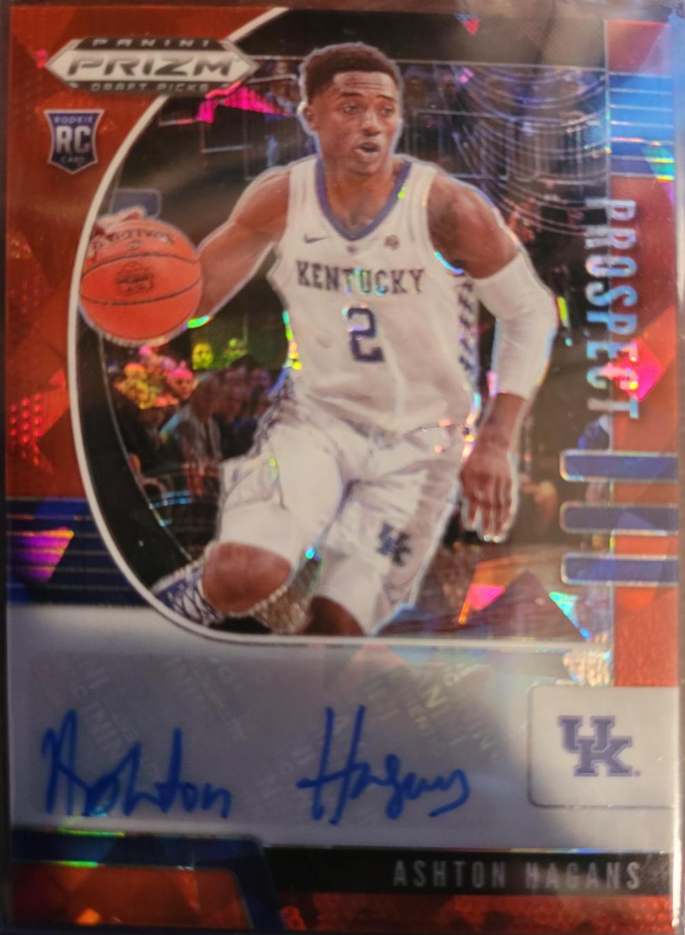 Ashton Hagans #PA-AH Basketball Cards 2020 Panini Prizm Draft Picks Autographs