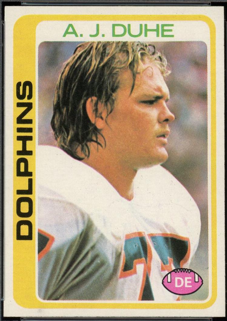 A.J. Duhe #22 Football Cards 1978 Topps