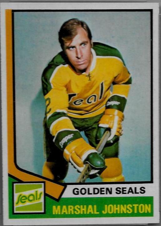 Marshal Johnston #189 1974 Topps Hockey