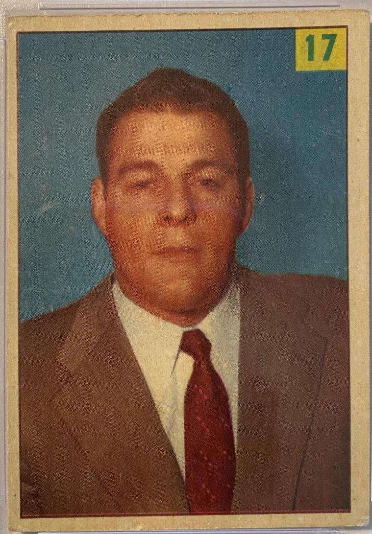 Ovila Asselin #17 Wrestling Cards 1955 Parkhurst